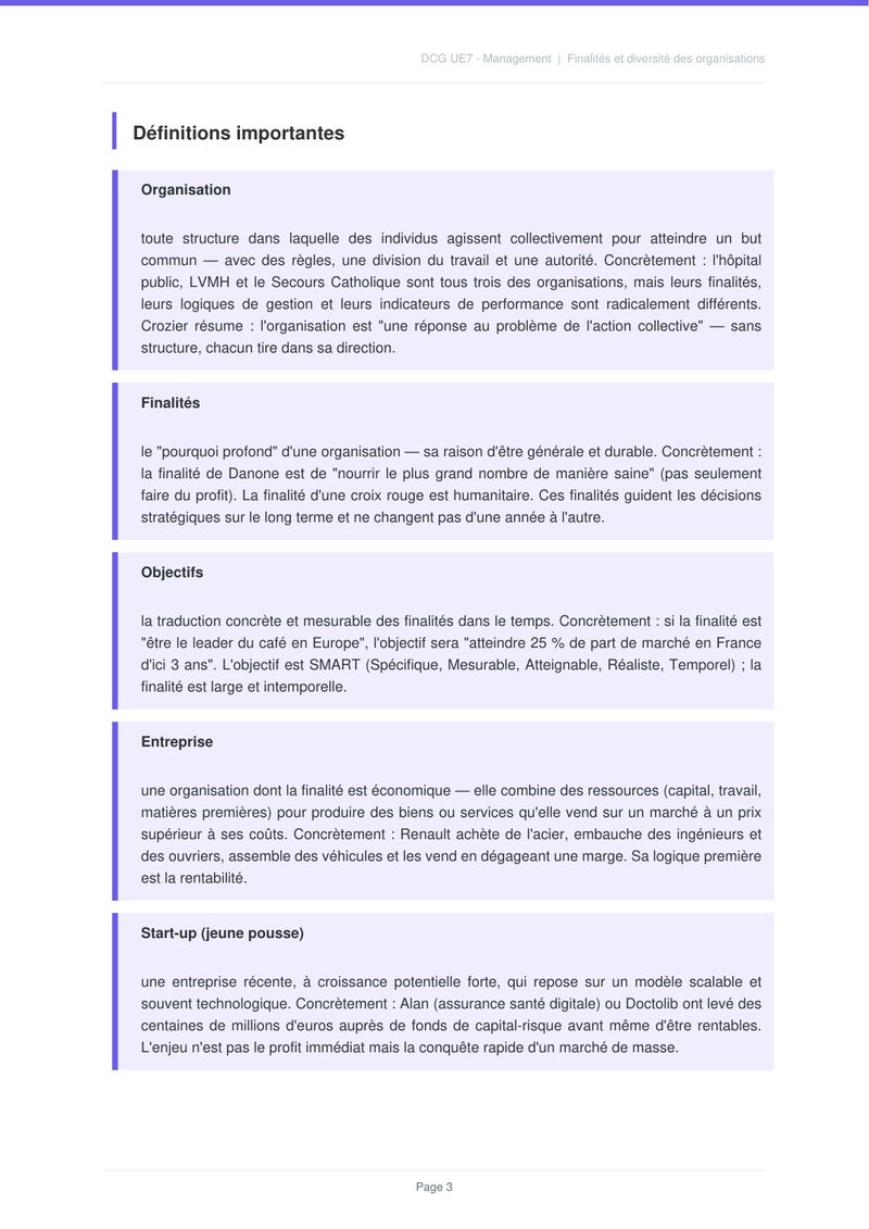 Méthode examen structurée